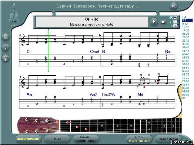 Школа игры на гитаре. Компьютерная школа игры на гитаре с.Притворов. Обычные Ноты. Игра на обычной гитаре по нотам. Сергей Притворов самоучитель игры на гитаре.